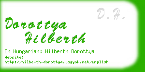 dorottya hilberth business card